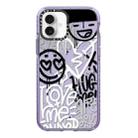 For iPhone 16 Simple Illustration Pattern Full Coverage Phone Case(Graffiti Letters B) - 1