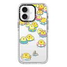 For iPhone 16 Simple Illustration Pattern Full Coverage Phone Case(Duck Holiday A) - 1