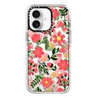 For iPhone 16 Plus Simple Illustration Pattern Full Coverage Phone Case(Fresh Flower B) - 1