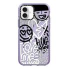 For iPhone 16 Plus Simple Illustration Pattern Full Coverage Phone Case(Graffiti Letters B) - 1