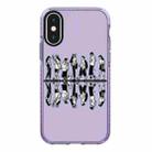 For iPhone X / XS Simple Illustration Pattern Full Coverage Phone Case(Simple Girl B) - 1