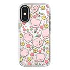 For iPhone X / XS Simple Illustration Pattern Full Coverage Phone Case(Candied Haws Pig) - 1