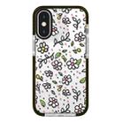 For iPhone X / XS Simple Illustration Pattern Full Coverage Phone Case(Fresh Flower C) - 1