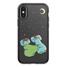 For iPhone X / XS Simple Illustration Pattern Full Coverage Phone Case(Sleeping Duck) - 1