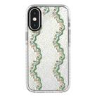 For iPhone X / XS Simple Illustration Pattern Full Coverage Phone Case(Flowers) - 1