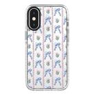 For iPhone X / XS Simple Illustration Pattern Full Coverage Phone Case(Bowknot Flowers) - 1