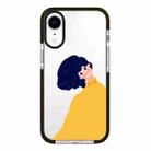 For iPhone XR Simple Illustration Pattern Full Coverage Phone Case(Sweater Couple B) - 1