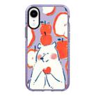 For iPhone XR Simple Illustration Pattern Full Coverage Phone Case(Apple Bear) - 1