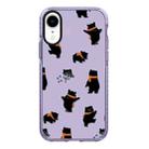 For iPhone XR Simple Illustration Pattern Full Coverage Phone Case(Cute Dog Bear C) - 1