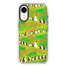 For iPhone XR Simple Illustration Pattern Full Coverage Phone Case(Penguin) - 1