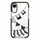 For iPhone XR Simple Illustration Pattern Full Coverage Phone Case(Clothesline) - 1