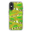 For iPhone XS Max Simple Illustration Pattern Full Coverage Phone Case(Penguin) - 1