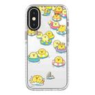 For iPhone XS Max Simple Illustration Pattern Full Coverage Phone Case(Duck Holiday A) - 1