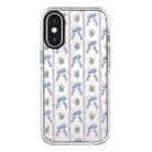 For iPhone XS Max Simple Illustration Pattern Full Coverage Phone Case(Bowknot Flowers) - 1