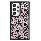For Samsung Galaxy A13 / A04S Creative Art Pattern Full Coverage Phone Case(Black Pink Leopard B) - 1