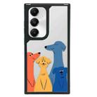 For Samsung Galaxy A35 5G Creative Art Pattern Full Coverage Phone Case(Colorful Dog A) - 1