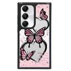 For Samsung Galaxy A34 Creative Art Pattern Full Coverage Phone Case(Pink Butterfly) - 1