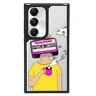 For Samsung Galaxy A34 Creative Art Pattern Full Coverage Phone Case(Enjoy Life A) - 1