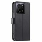 For Xiaomi 13T / 13T Pro Ring Buckle Rhombic Leather Phone Case(Black) - 3