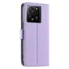 For Xiaomi 13T / 13T Pro Ring Buckle Rhombic Leather Phone Case(Purple) - 3