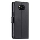 For Xiaomi Poco X3 / X3 NFC / X3 Pro Ring Buckle Rhombic Leather Phone Case(Black) - 3