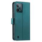 For Realme C31 4G Ring Buckle Rhombic Leather Phone Case(Green) - 3