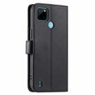 For Realme C21Y / C25Y Ring Buckle Rhombic Leather Phone Case(Black) - 3