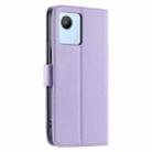 For Realme C30 / C30S Ring Buckle Rhombic Leather Phone Case(Purple) - 3