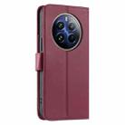 For Realme 12 Pro 5G / 12 Pro+ 5G Ring Buckle Rhombic Leather Phone Case(Red) - 3