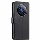 For Realme Narzo 70 Pro 5G India Ring Buckle Rhombic Leather Phone Case(Black) - 3