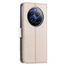 For Realme Narzo 70 Pro 5G India Ring Buckle Rhombic Leather Phone Case(Rose Gold) - 3