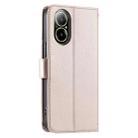 For Realme C67 4G Global Ring Buckle Rhombic Leather Phone Case(Rose Gold) - 3