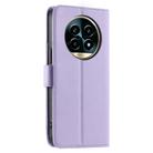 For Realme 13 Pro+ 5G Global Ring Buckle Rhombic Leather Phone Case(Purple) - 3