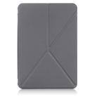 For Amazon Fire HD 8 (2020) Transformers Style Horizontal Flip Leather Case with Holder & Sleep / Wake-up Function(Grey) - 2