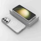 For Samsung Galaxy S25+ 5G Lens Frame Bracket Corrugated MagSafe Phone Case(White) - 2
