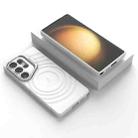 For Samsung Galaxy S25 Ultra 5G Lens Frame Bracket Corrugated MagSafe Phone Case(White) - 2