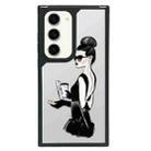 For Samsung Galaxy S22 5G Creative Art Pattern Full Coverage Phone Case(Fashion Girl C) - 1