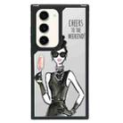 For Samsung Galaxy S22 5G Creative Art Pattern Full Coverage Phone Case(Fashion Girl D) - 1