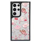For Samsung Galaxy S22 Ultra 5G Creative Art Pattern Full Coverage Phone Case(Sweet Pink D) - 1
