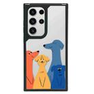 For Samsung Galaxy S22 Ultra 5G Creative Art Pattern Full Coverage Phone Case(Colorful Dog A) - 1