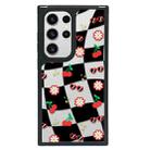 For Samsung Galaxy S22 Ultra 5G Creative Art Pattern Full Coverage Phone Case(Sweet Cool Plaid A) - 1