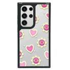 For Samsung Galaxy S22 Ultra 5G Creative Art Pattern Full Coverage Phone Case(Smiley Face B) - 1