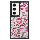 For Samsung Galaxy S22+ 5G Creative Art Pattern Full Coverage Phone Case(Sweet Pink A) - 1