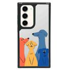 For Samsung Galaxy S22+ 5G Creative Art Pattern Full Coverage Phone Case(Colorful Dog A) - 1