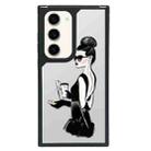 For Samsung Galaxy S23 5G Creative Art Pattern Full Coverage Phone Case(Fashion Girl C) - 1