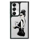 For Samsung Galaxy S23 FE 5G Creative Art Pattern Full Coverage Phone Case(Fashion Girl C) - 1