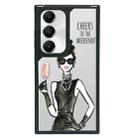 For Samsung Galaxy S23 FE 5G Creative Art Pattern Full Coverage Phone Case(Fashion Girl D) - 1