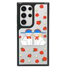 For Samsung Galaxy S23 Ultra 5G Creative Art Pattern Full Coverage Phone Case(Little Flower Dog) - 1