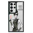 For Samsung Galaxy S23 Ultra 5G Creative Art Pattern Full Coverage Phone Case(Fashion Girl D) - 1