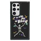 For Samsung Galaxy S23 Ultra 5G Creative Art Pattern Full Coverage Phone Case(Love and Freedom B) - 1